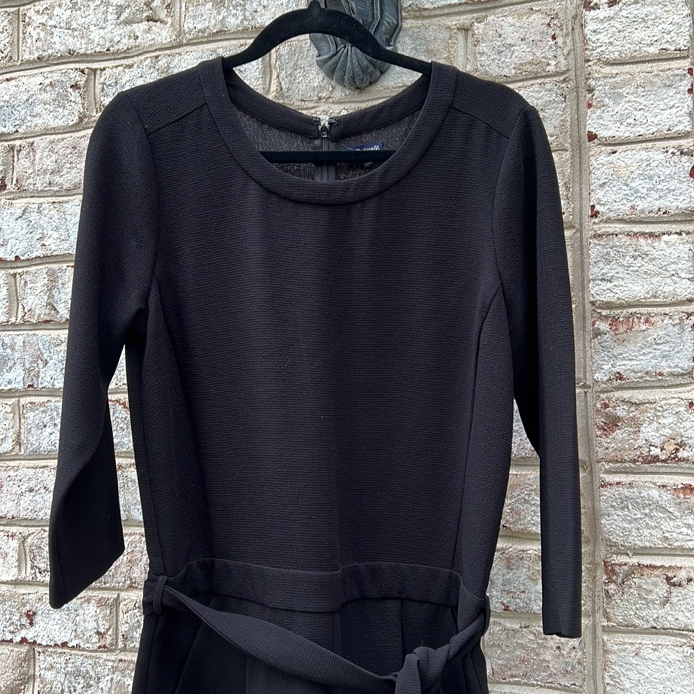 Madewell Black Crepe Sloan Jumpsuit 6 - Picture 3 of 13